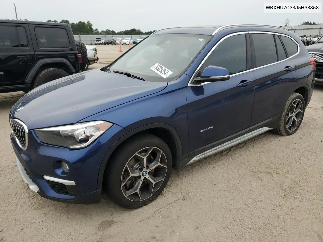 2018 BMW X1 Sdrive28I VIN: WBXHU7C33J5H38858 Lot: 70928394