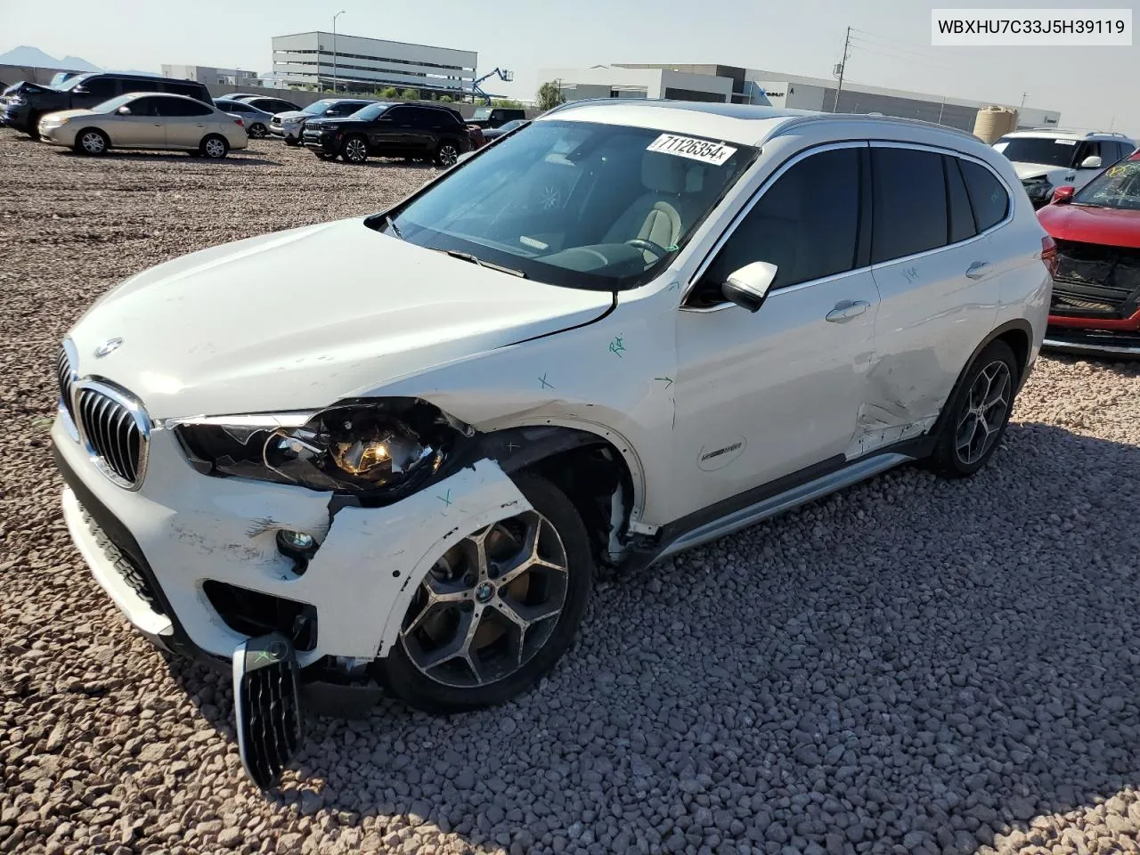 2018 BMW X1 Sdrive28I VIN: WBXHU7C33J5H39119 Lot: 71126354