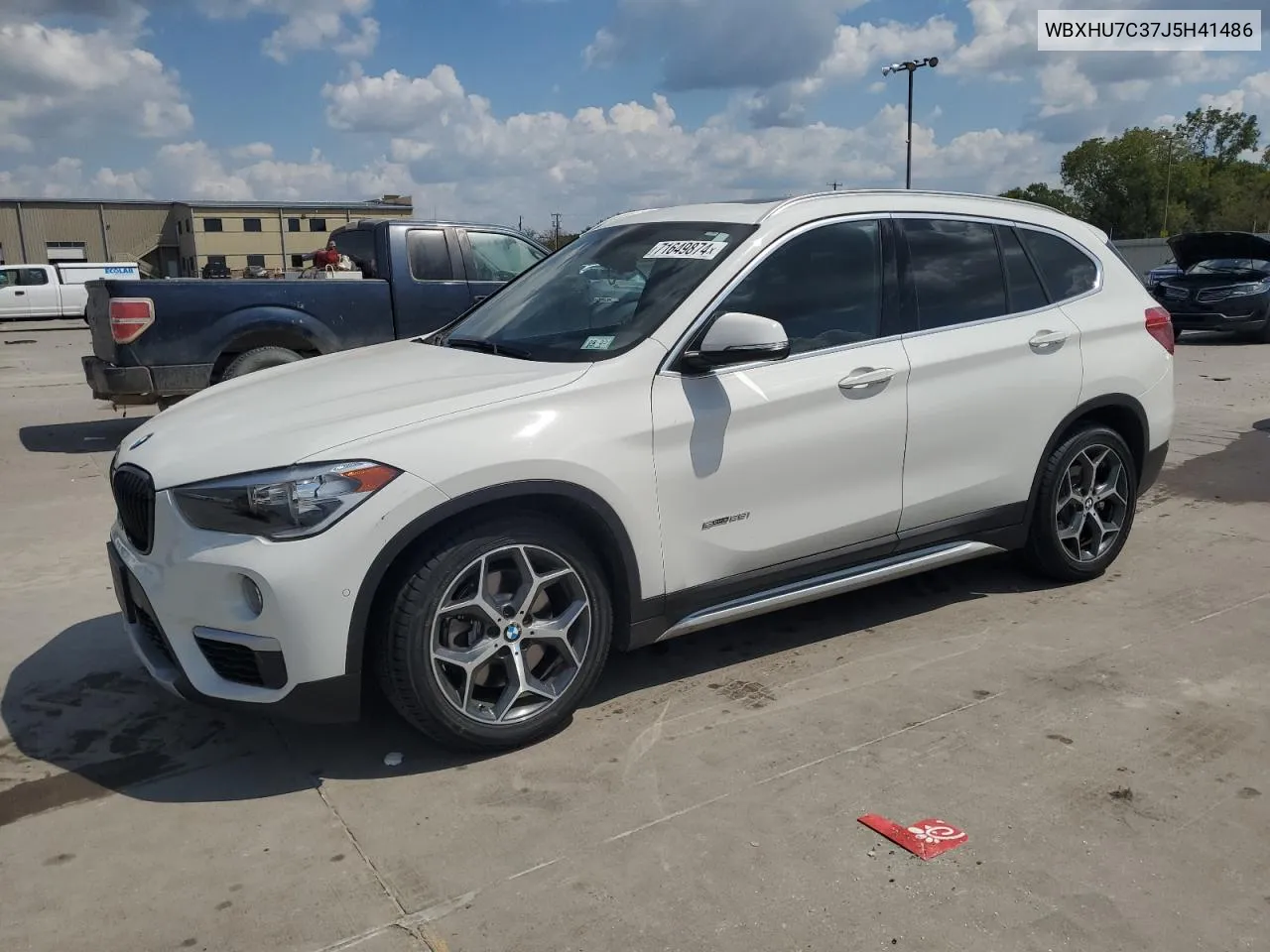 2018 BMW X1 Sdrive28I VIN: WBXHU7C37J5H41486 Lot: 71649874