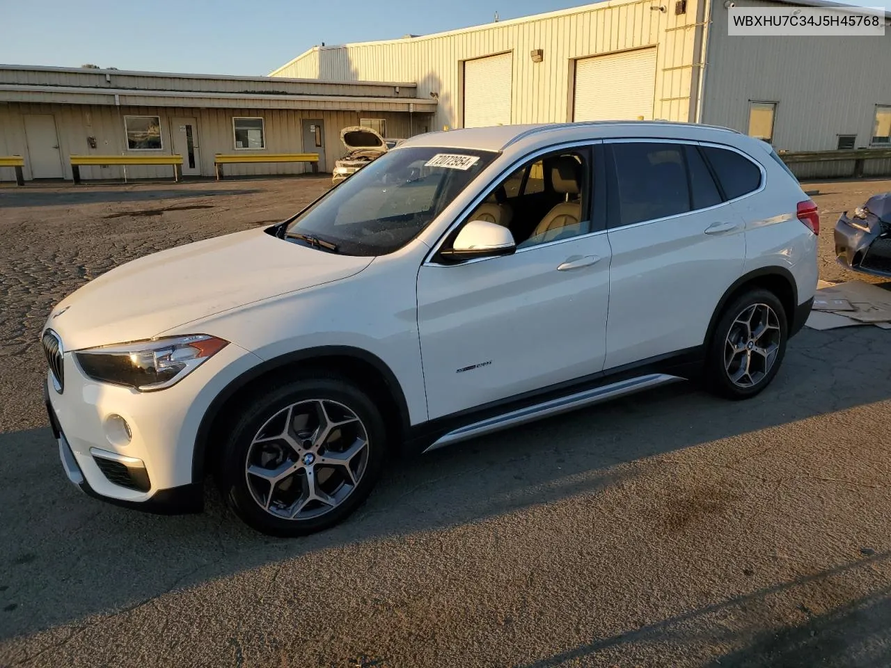 2018 BMW X1 Sdrive28I VIN: WBXHU7C34J5H45768 Lot: 72072954