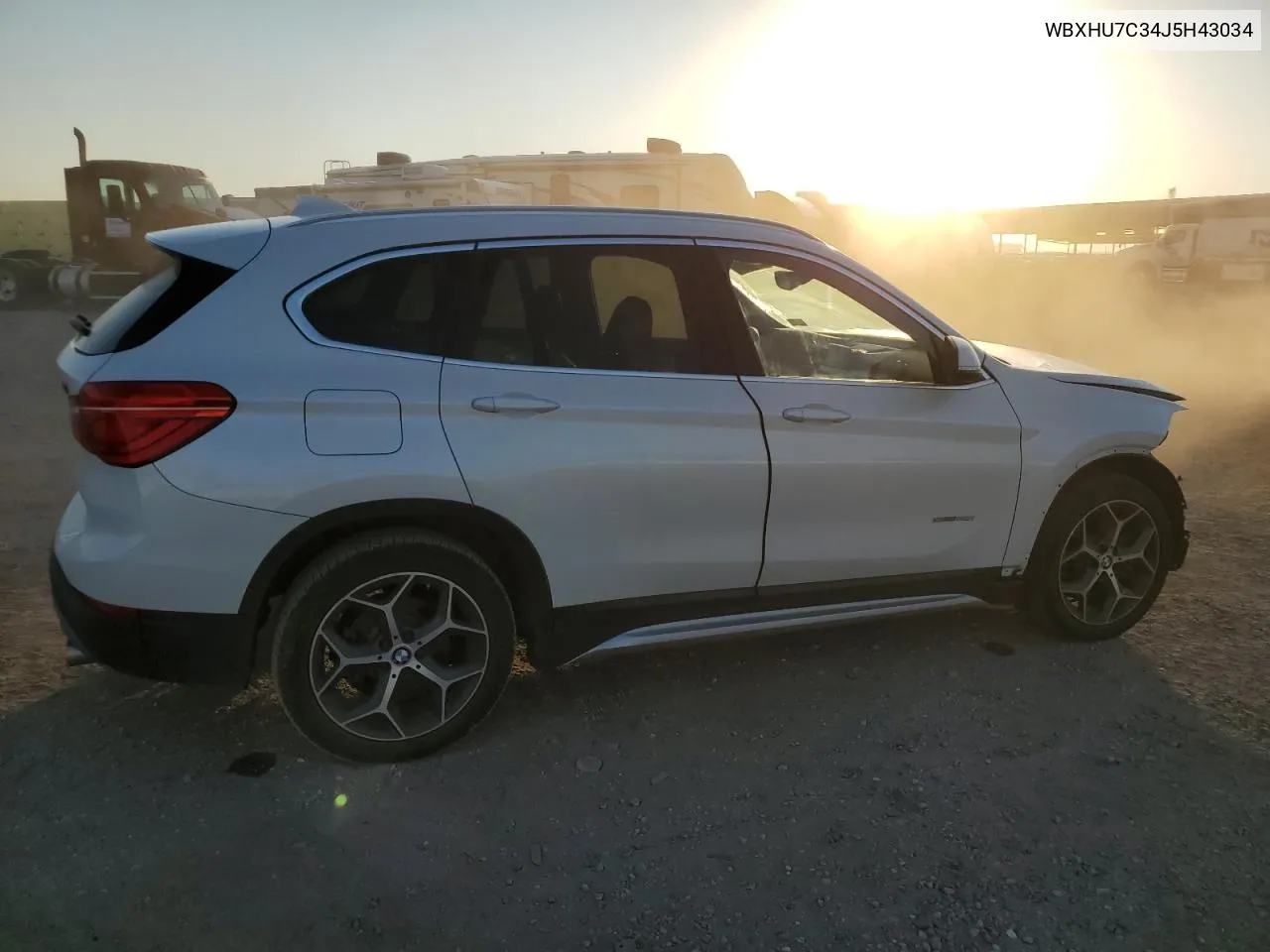 2018 BMW X1 Sdrive28I VIN: WBXHU7C34J5H43034 Lot: 72360824