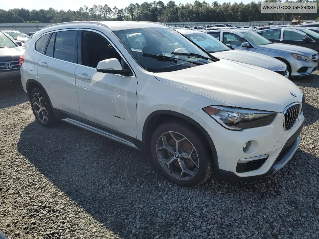 2018 BMW X1 Sdrive28I VIN: WBXHU7C33J5H39430 Lot: 73782394