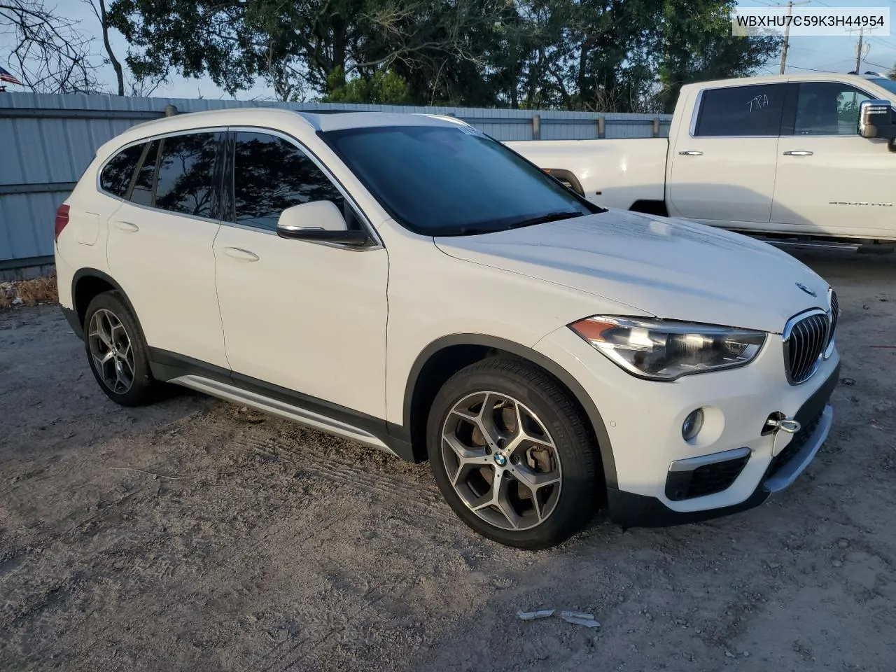 2019 BMW X1 Sdrive28I VIN: WBXHU7C59K3H44954 Lot: 71116764