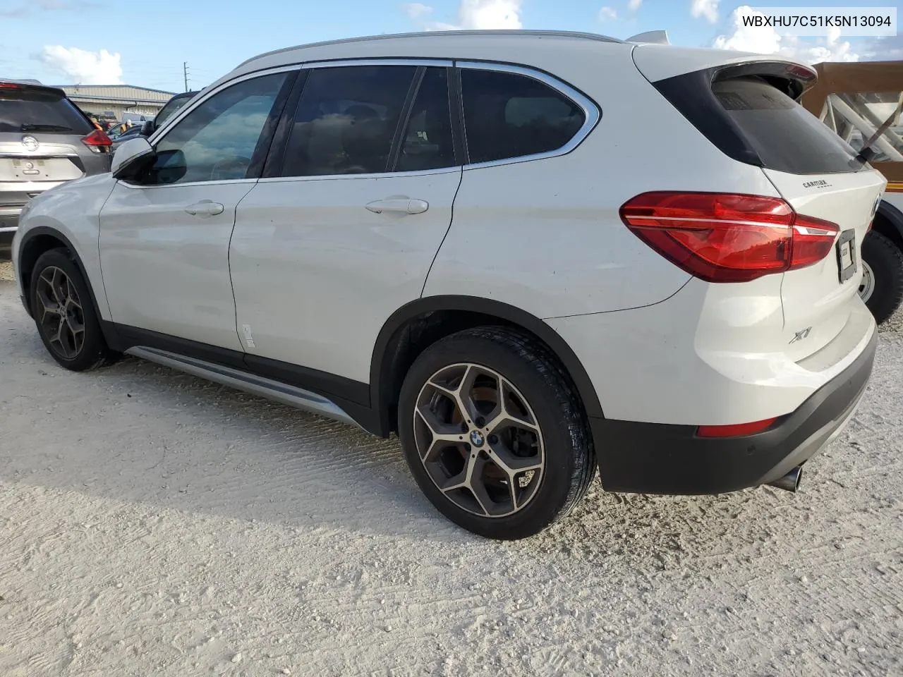 2019 BMW X1 Sdrive28I VIN: WBXHU7C51K5N13094 Lot: 76419384