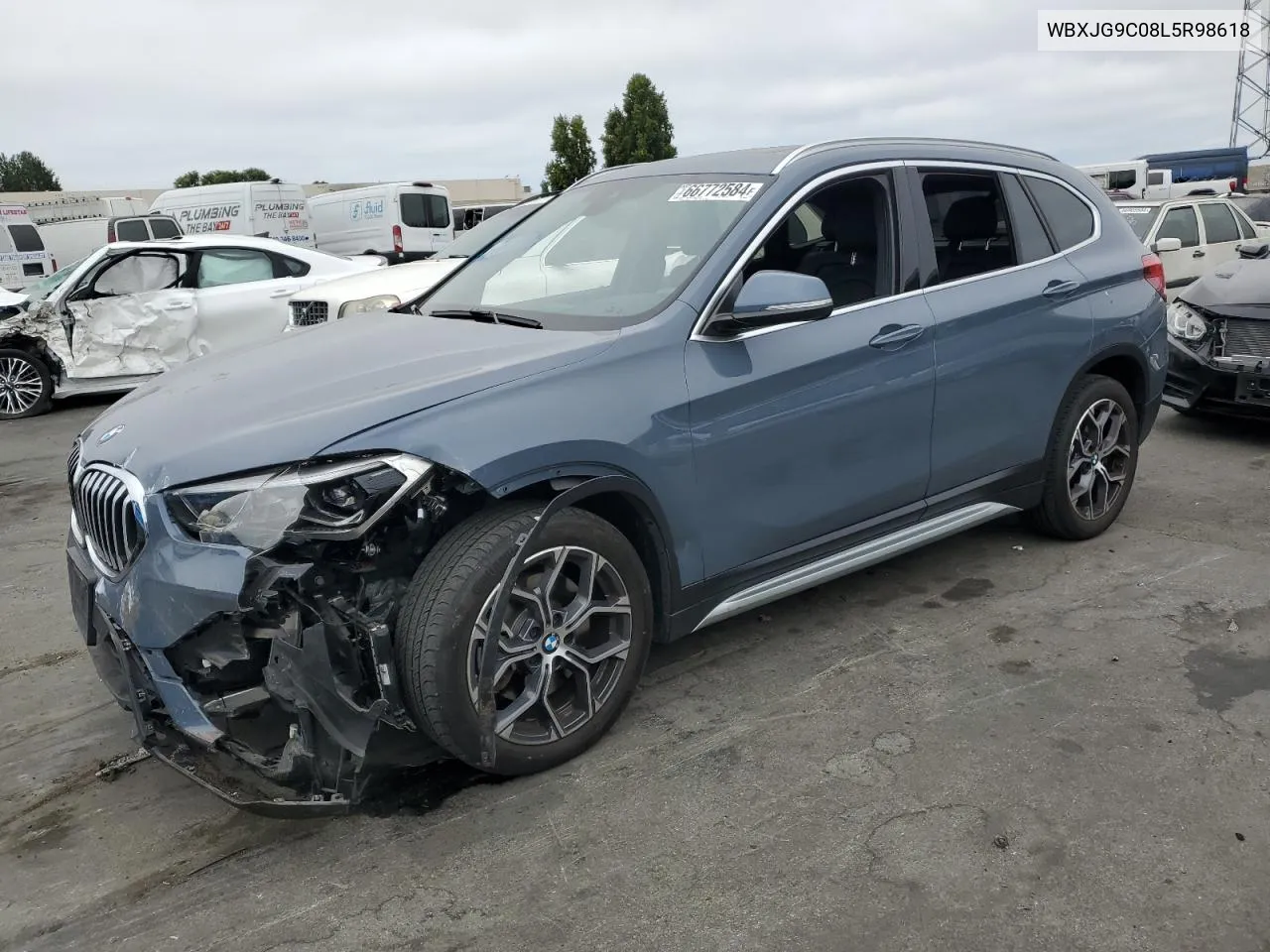 2020 BMW X1 xDrive28I VIN: WBXJG9C08L5R98618 Lot: 66772584