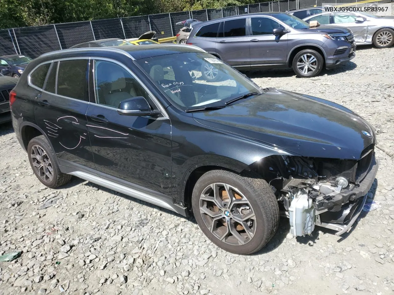 2020 BMW X1 xDrive28I VIN: WBXJG9C0XL5P83967 Lot: 71384404