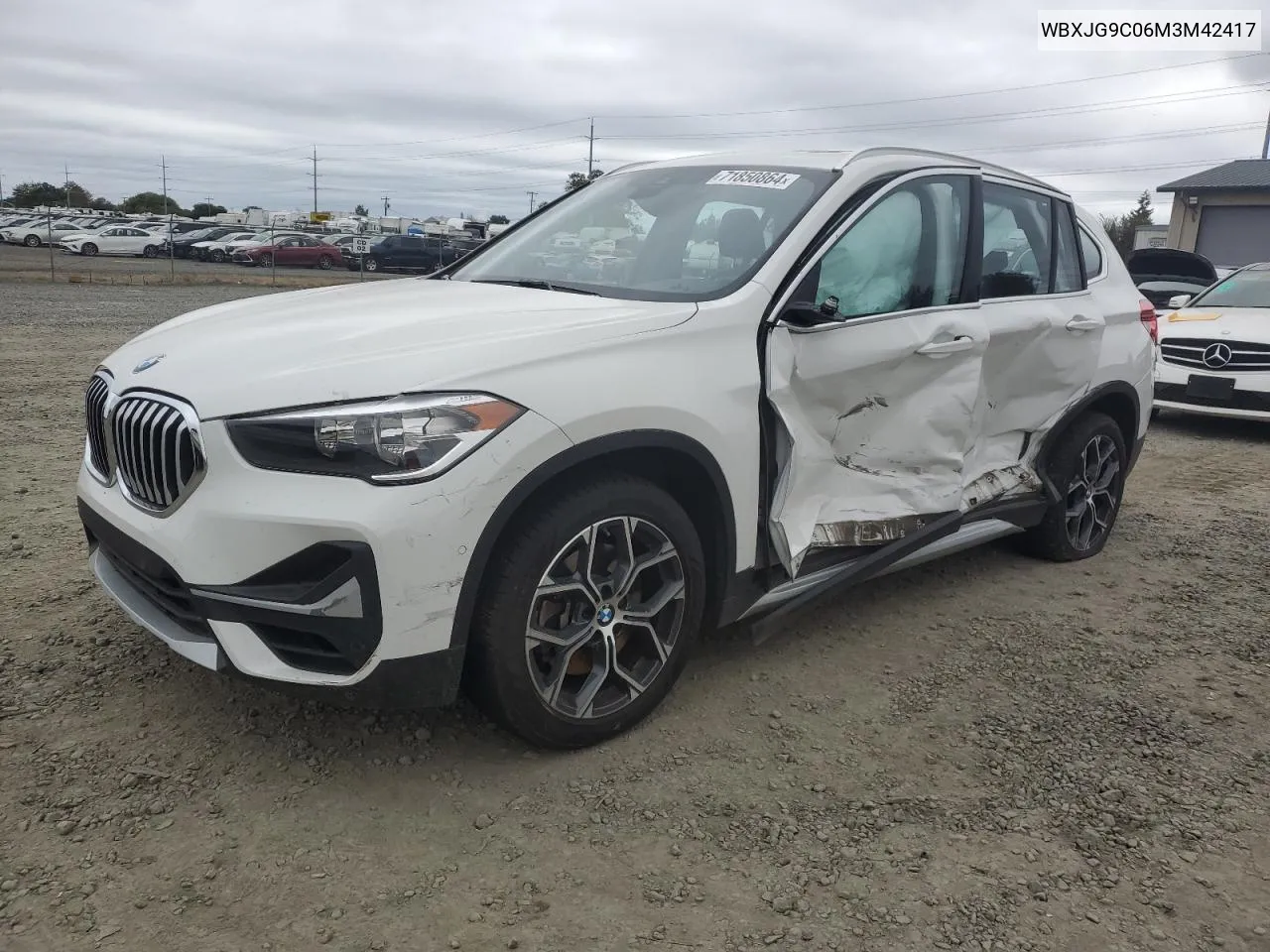 WBXJG9C06M3M42417 2021 BMW X1 xDrive28I