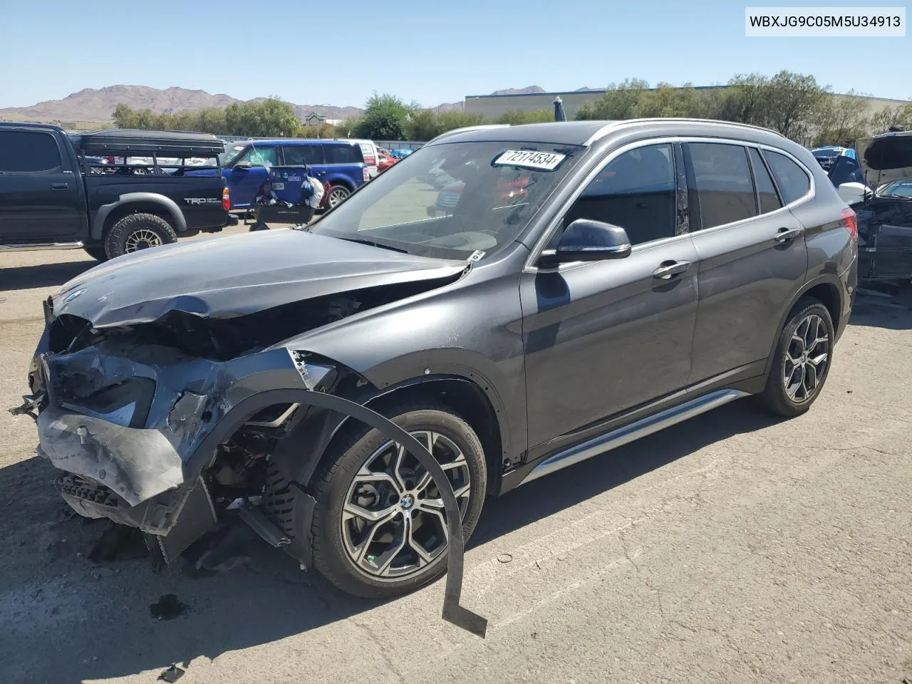 2021 BMW X1 xDrive28I VIN: WBXJG9C05M5U34913 Lot: 72174534