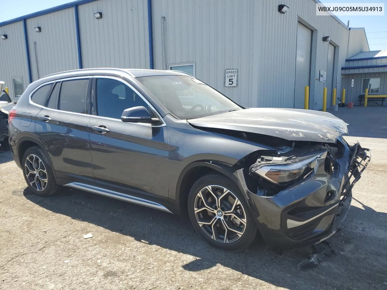 2021 BMW X1 xDrive28I VIN: WBXJG9C05M5U34913 Lot: 72174534