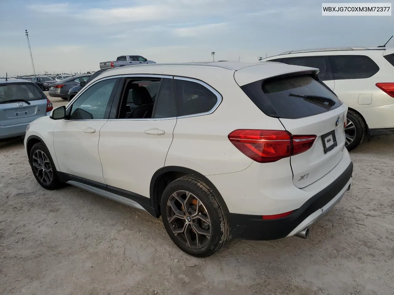 2021 BMW X1 Sdrive28I VIN: WBXJG7C0XM3M72377 Lot: 73915384