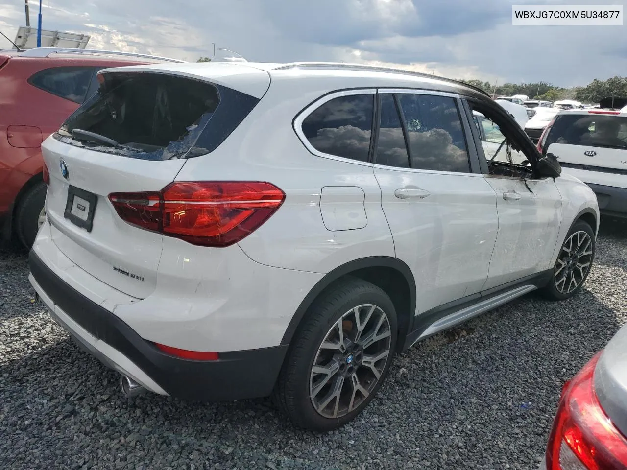 2021 BMW X1 Sdrive28I VIN: WBXJG7C0XM5U34877 Lot: 74415834