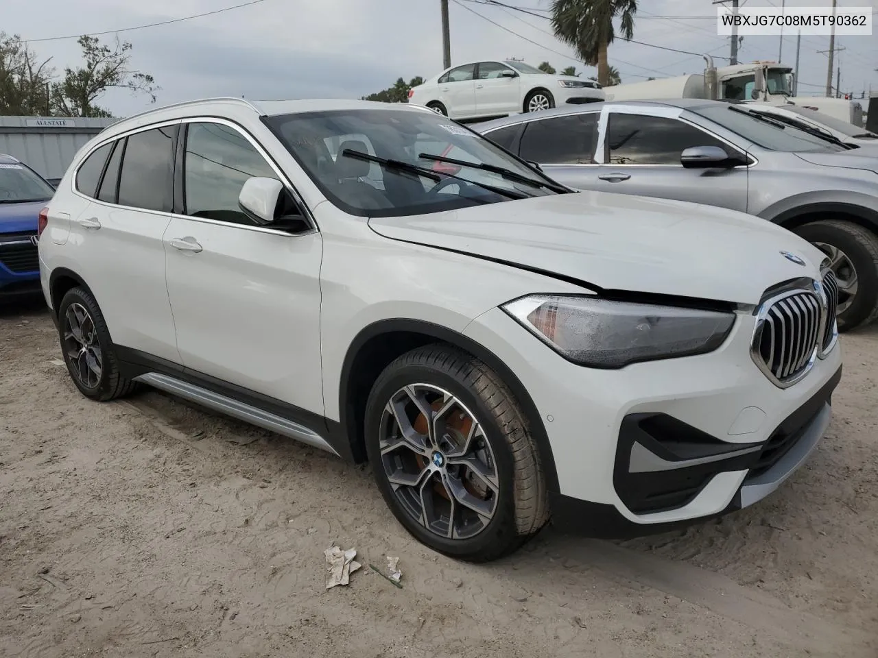 2021 BMW X1 Sdrive28I VIN: WBXJG7C08M5T90362 Lot: 76313414