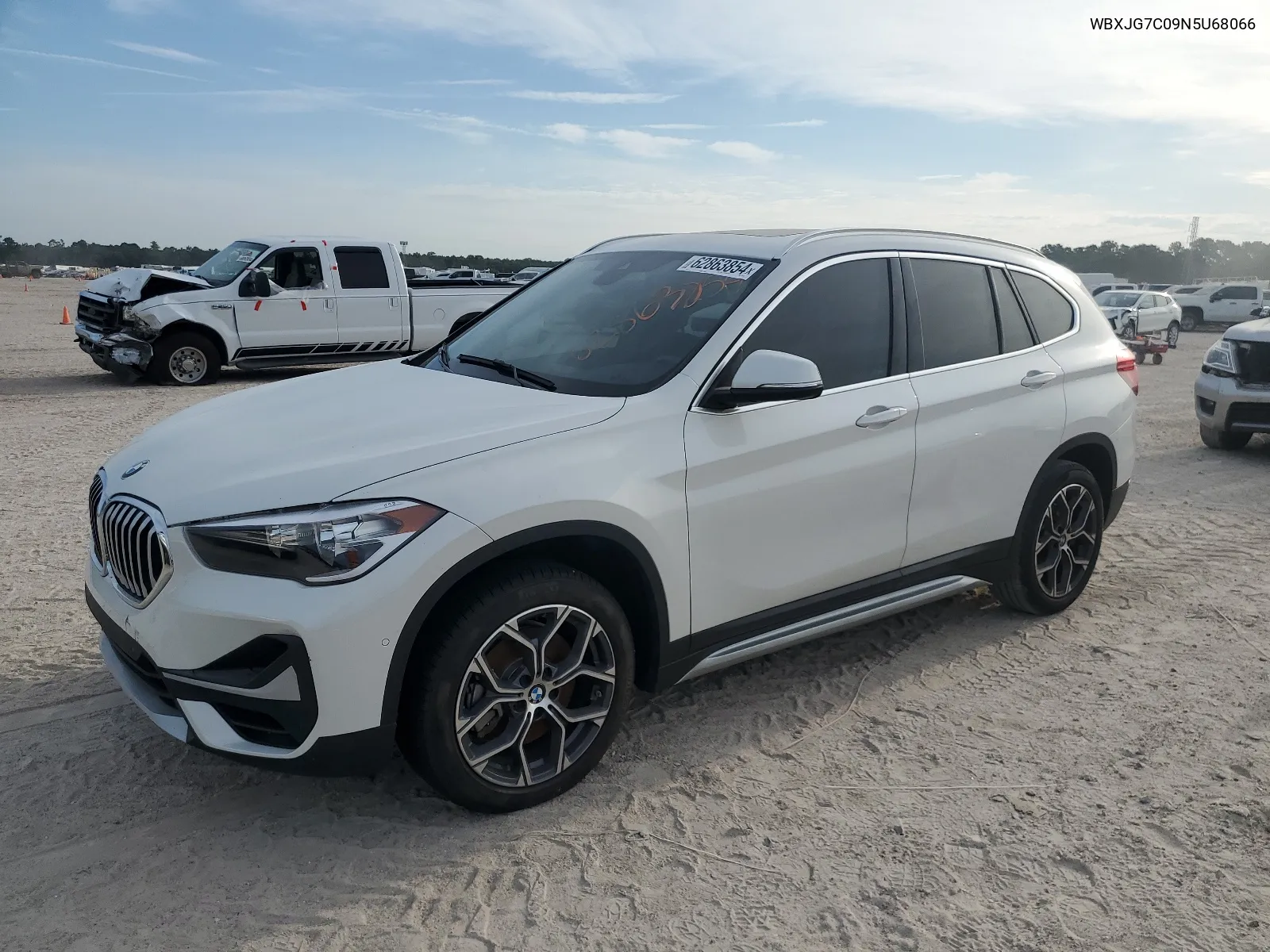 2022 BMW X1 Sdrive28I VIN: WBXJG7C09N5U68066 Lot: 62863854