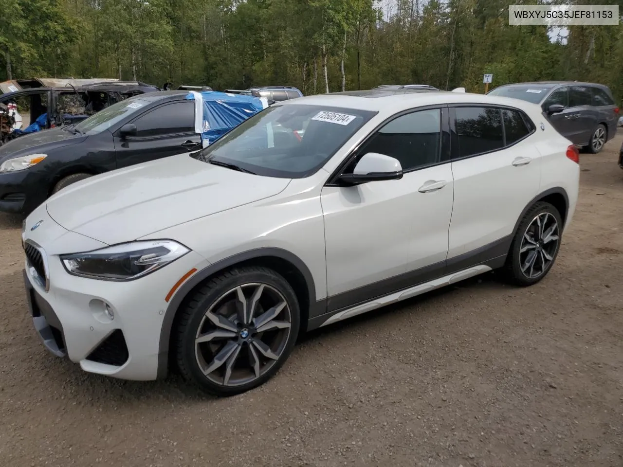 2018 BMW X2 xDrive28I VIN: WBXYJ5C35JEF81153 Lot: 72505104