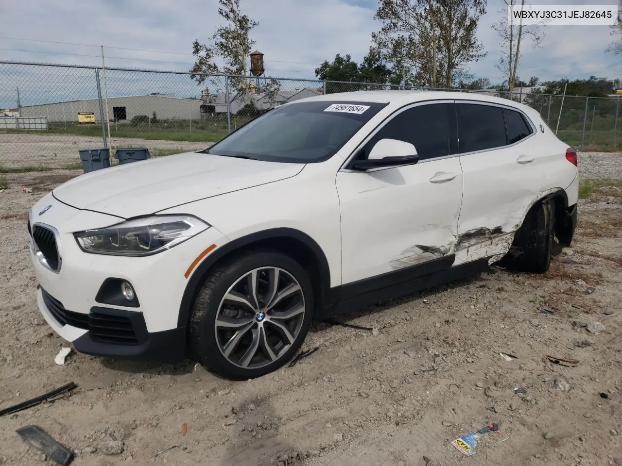 2018 BMW X2 Sdrive28I VIN: WBXYJ3C31JEJ82645 Lot: 74981654