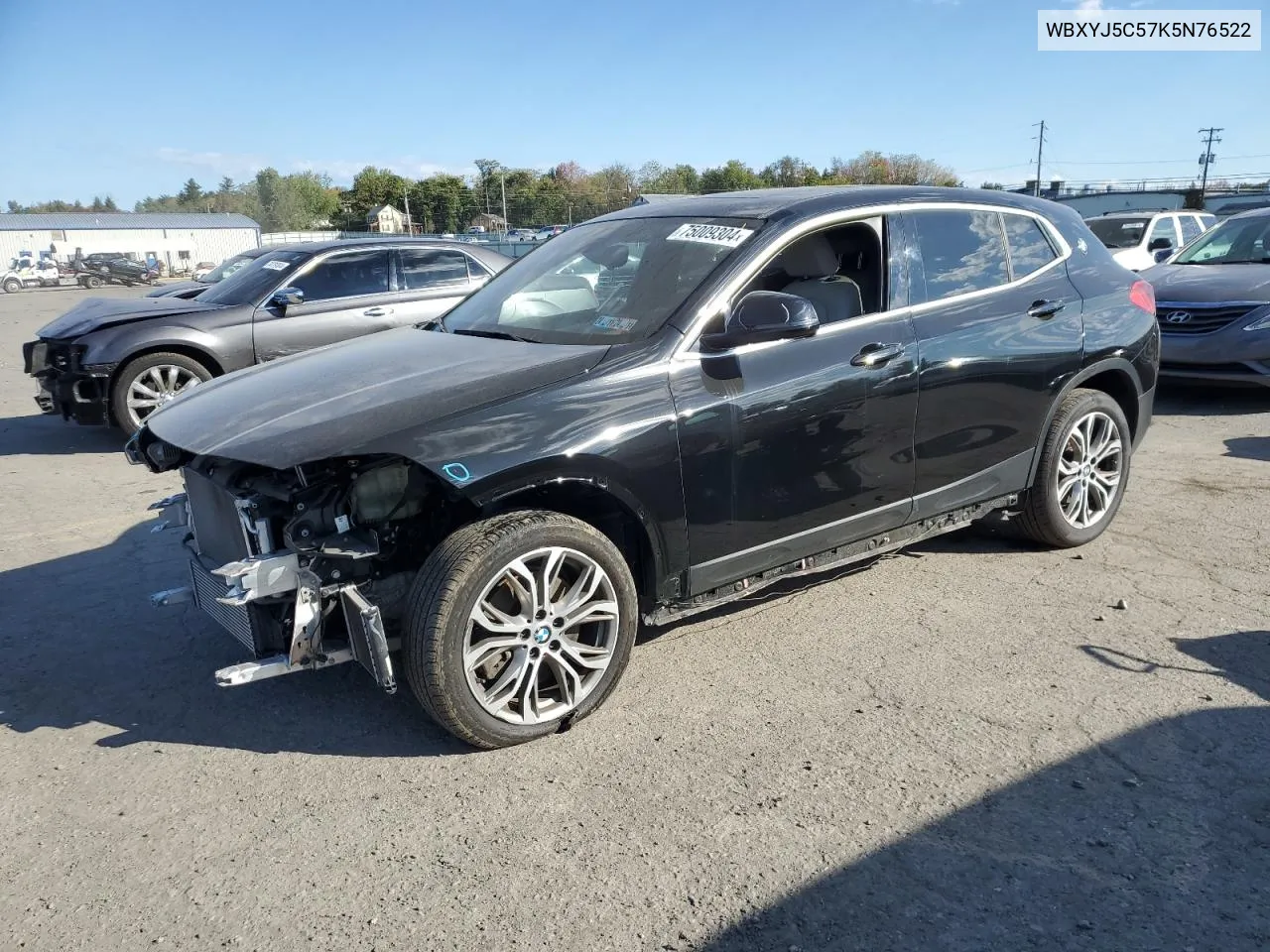 2019 BMW X2 xDrive28I VIN: WBXYJ5C57K5N76522 Lot: 75009304