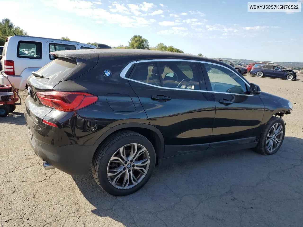 2019 BMW X2 xDrive28I VIN: WBXYJ5C57K5N76522 Lot: 75009304