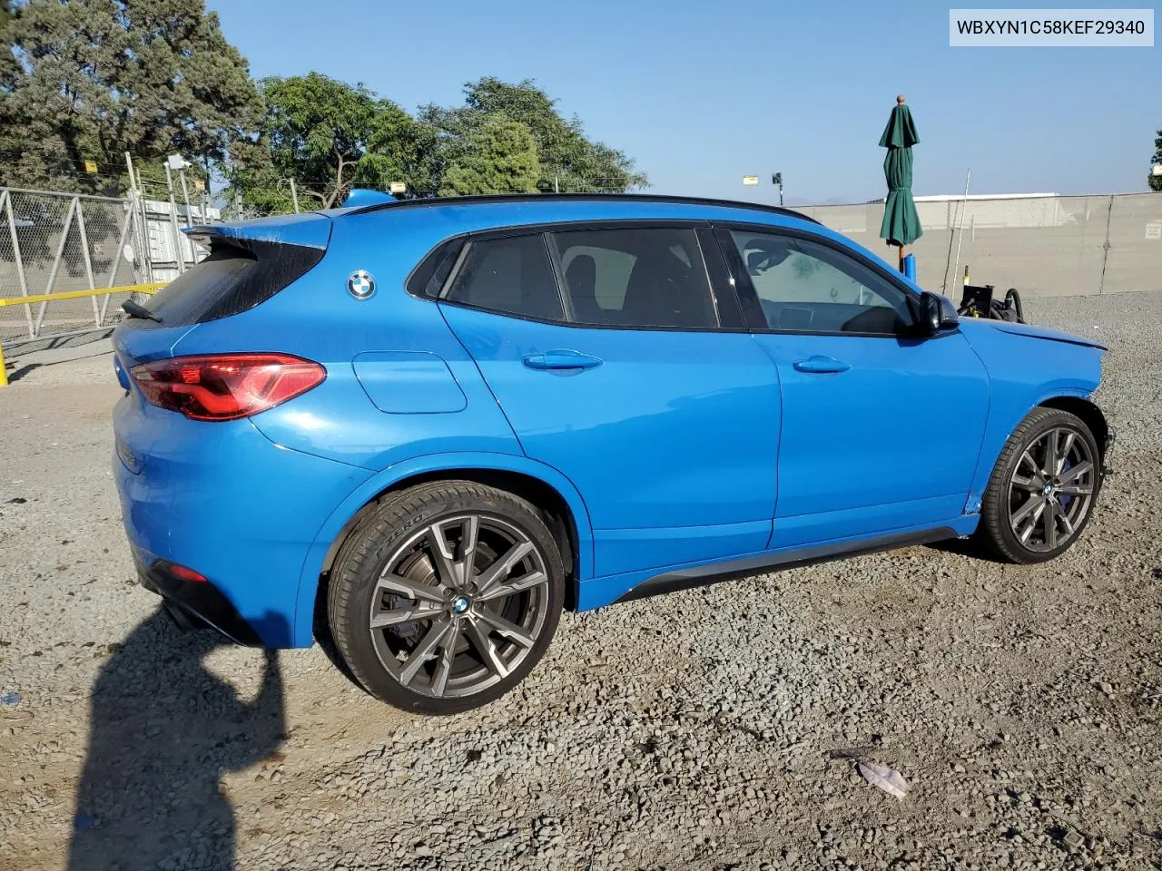 2019 BMW X2 M35I VIN: WBXYN1C58KEF29340 Lot: 75228744