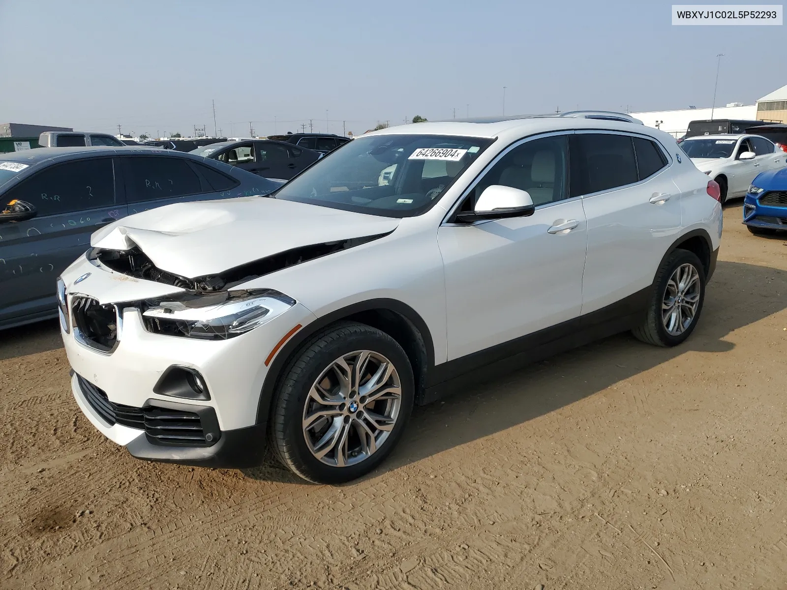 2020 BMW X2 xDrive28I VIN: WBXYJ1C02L5P52293 Lot: 64266904