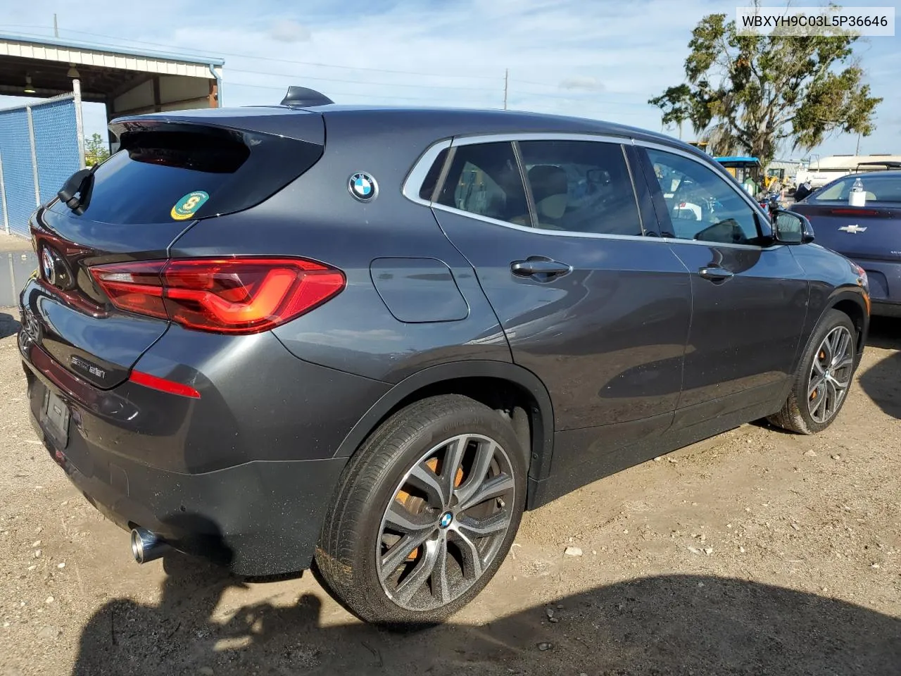 2020 BMW X2 Sdrive28I VIN: WBXYH9C03L5P36646 Lot: 74454184