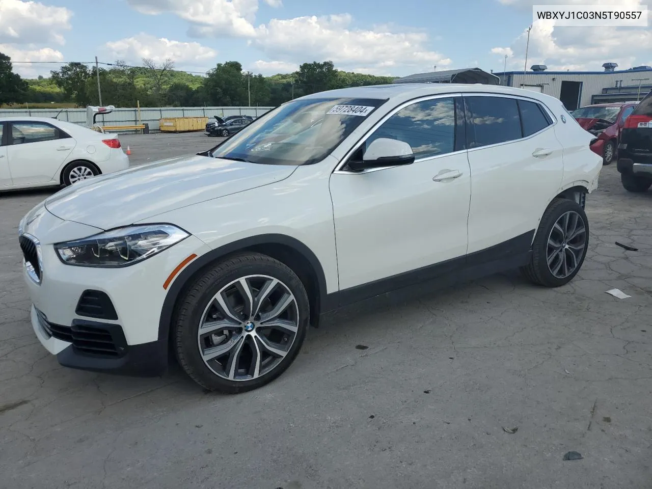 2022 BMW X2 xDrive28I VIN: WBXYJ1C03N5T90557 Lot: 59728404