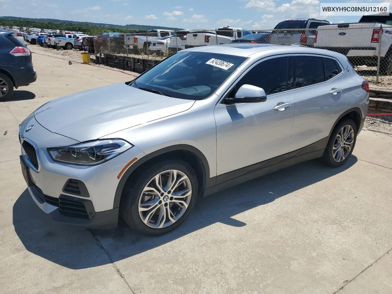 2022 BMW X2 Sdrive28I VIN: WBXYH9C08N5U12160 Lot: 62420674