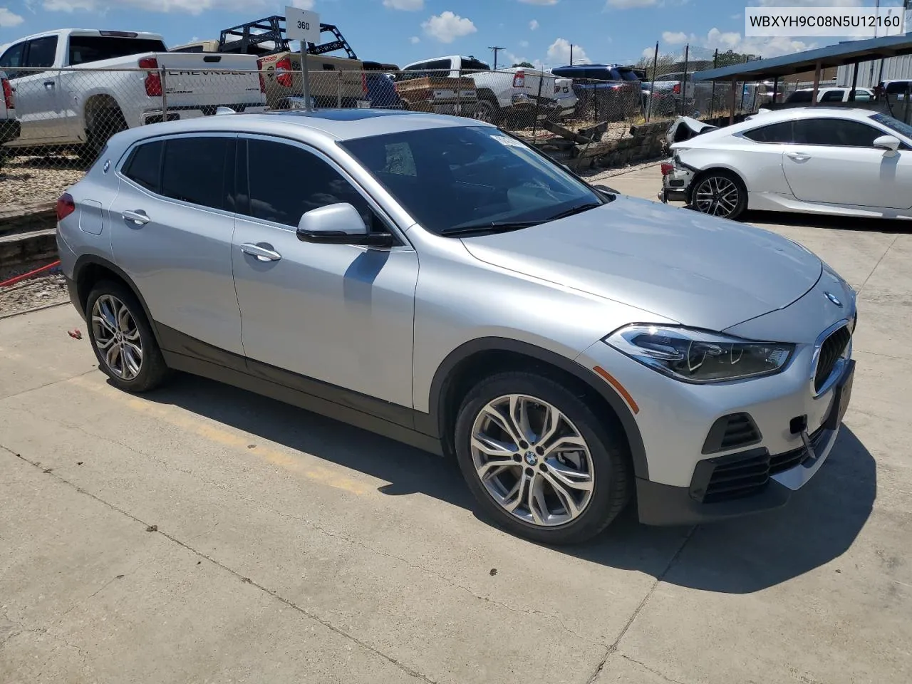 2022 BMW X2 Sdrive28I VIN: WBXYH9C08N5U12160 Lot: 74151464