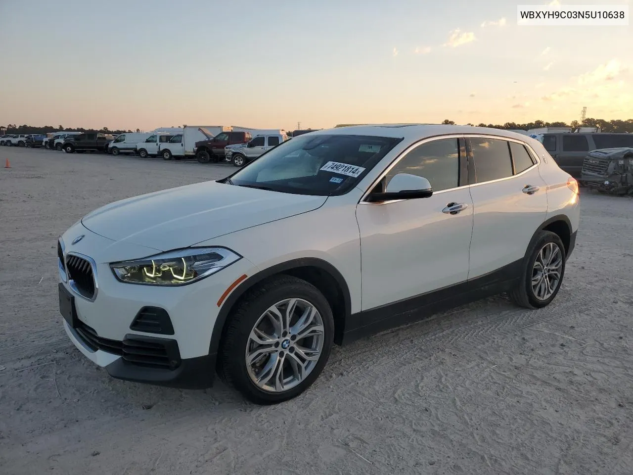 2022 BMW X2 Sdrive28I VIN: WBXYH9C03N5U10638 Lot: 74921814