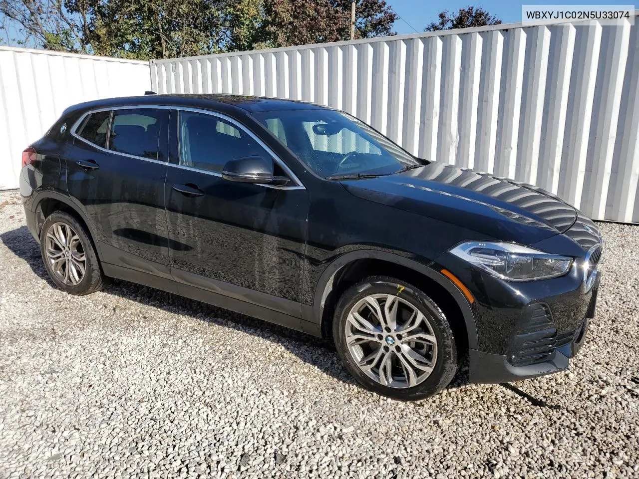 2022 BMW X2 xDrive28I VIN: WBXYJ1C02N5U33074 Lot: 77209734