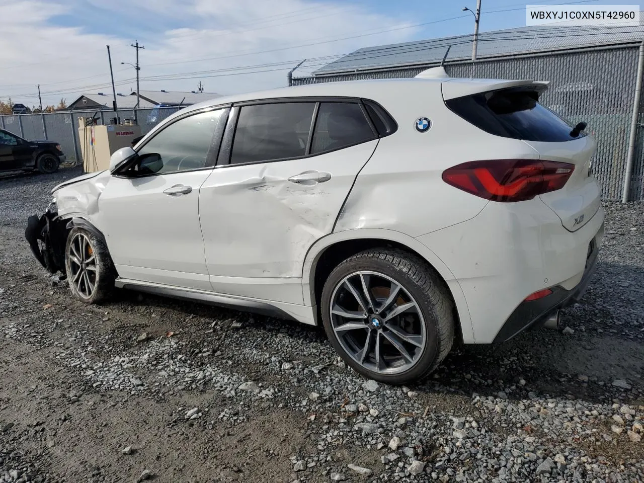 2022 BMW X2 xDrive28I VIN: WBXYJ1C0XN5T42960 Lot: 79618104