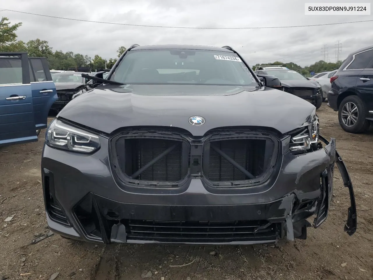 5UX83DP08N9J91224 2022 BMW X3 M40I