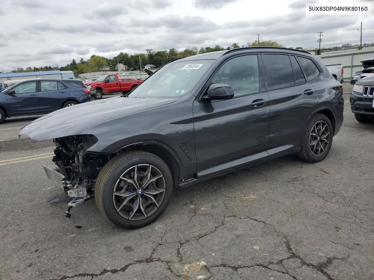 2022 BMW X3 M40I VIN: 5UX83DP04N9K80160 Lot: 72053244