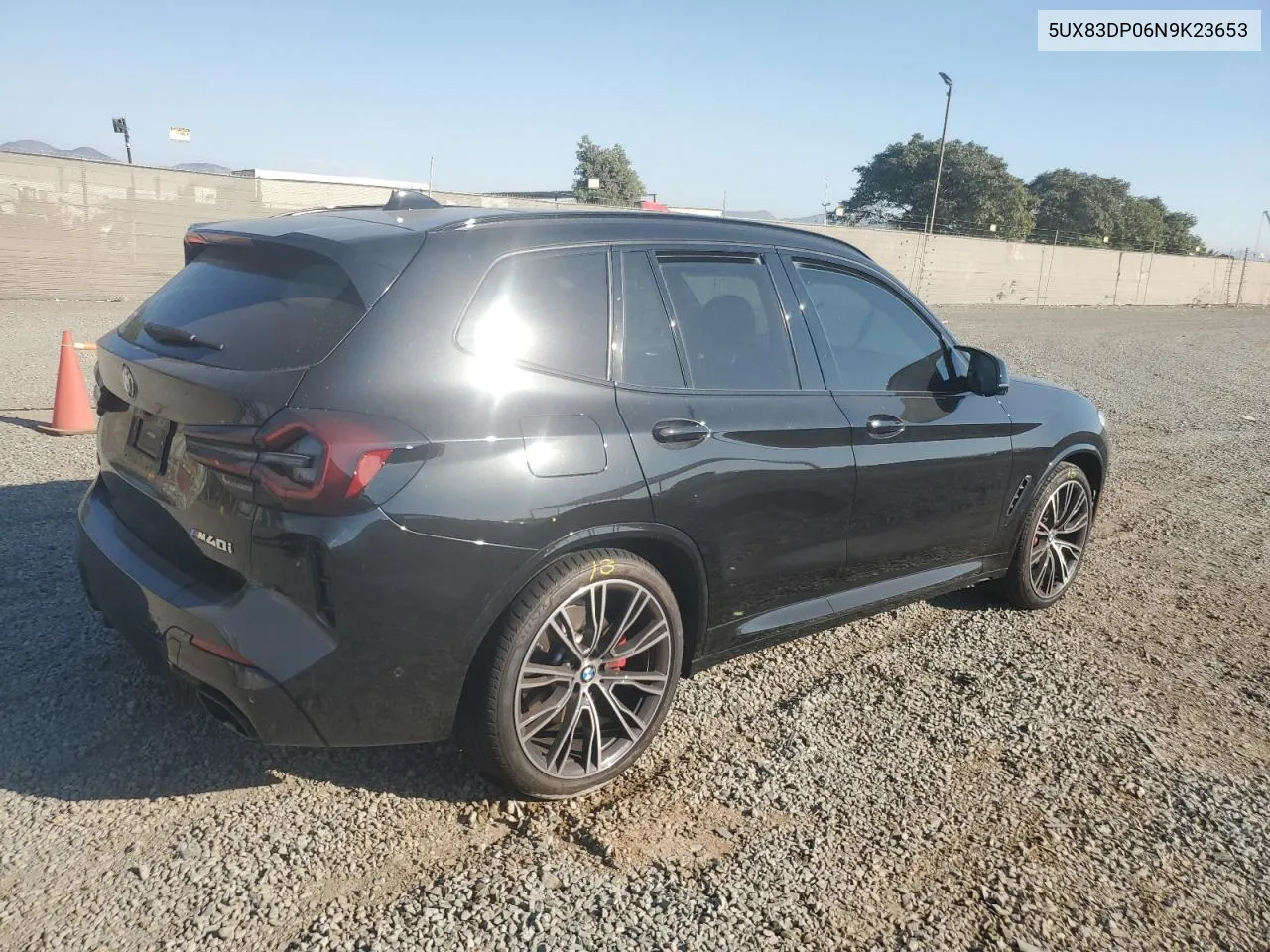 2022 BMW X3 M40I VIN: 5UX83DP06N9K23653 Lot: 74945344