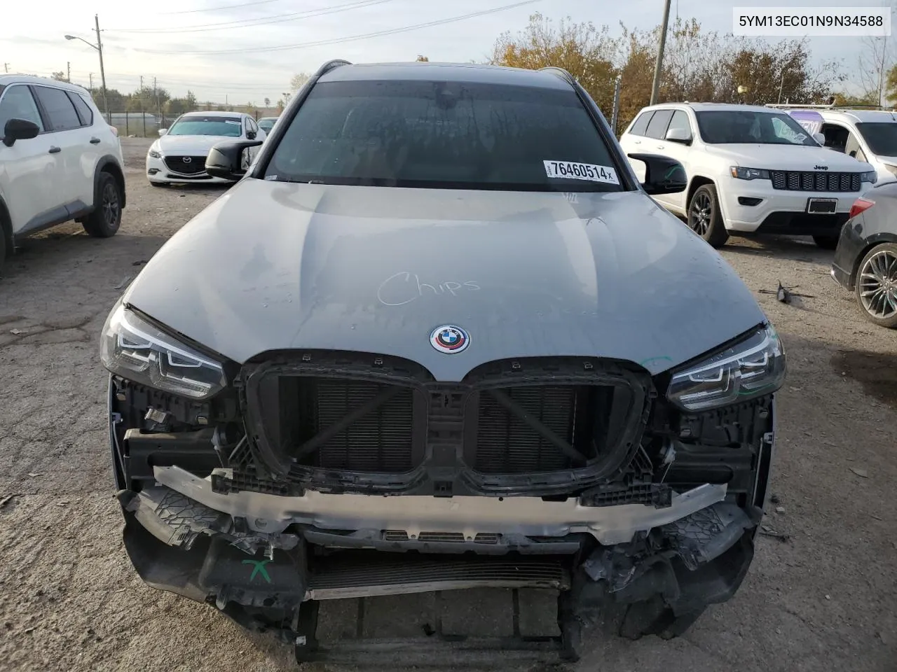 2022 BMW X3 M VIN: 5YM13EC01N9N34588 Lot: 76460514