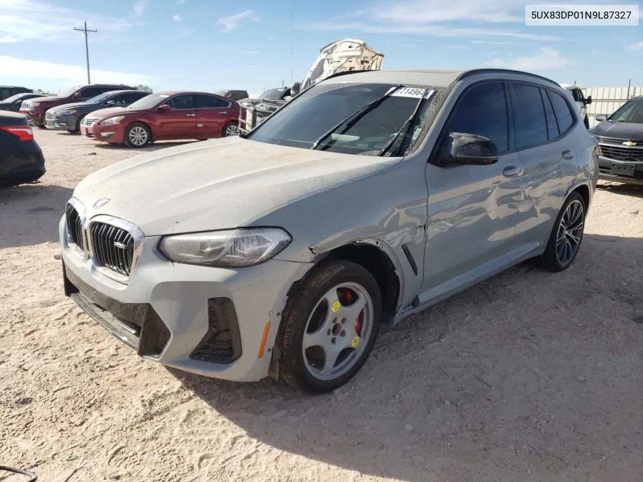 2022 BMW X3 M40I VIN: 5UX83DP01N9L87327 Lot: 77714964