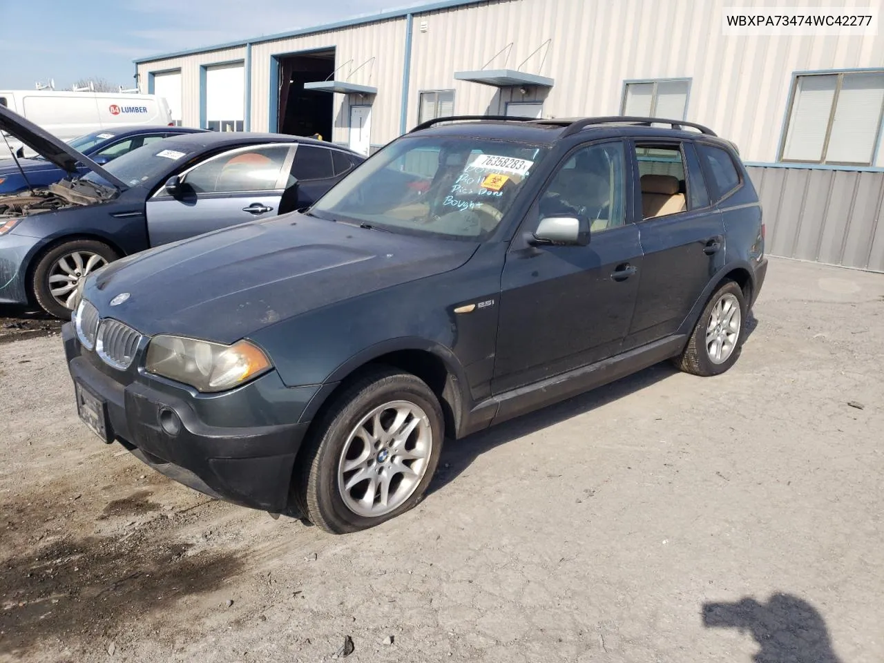 2004 BMW X3 2.5I VIN: WBXPA73474WC42277 Lot: 49218344