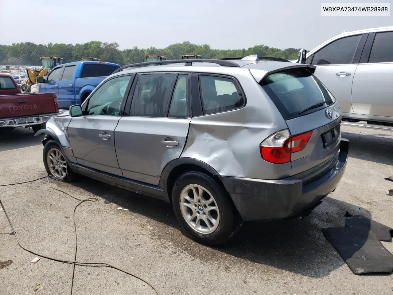 2004 BMW X3 2.5I VIN: WBXPA73474WB28988 Lot: 62738584