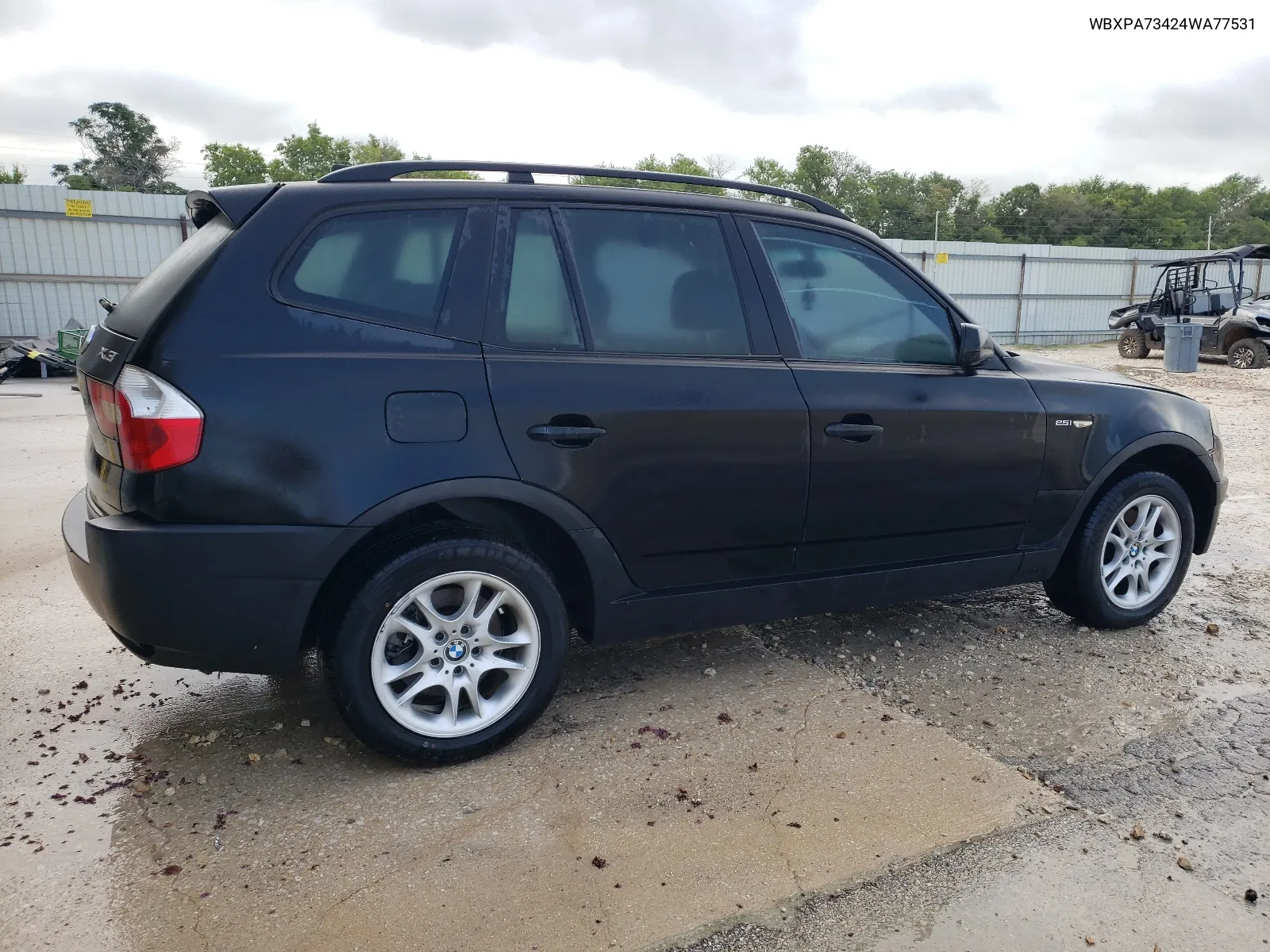 2004 BMW X3 2.5I VIN: WBXPA73424WA77531 Lot: 64273924