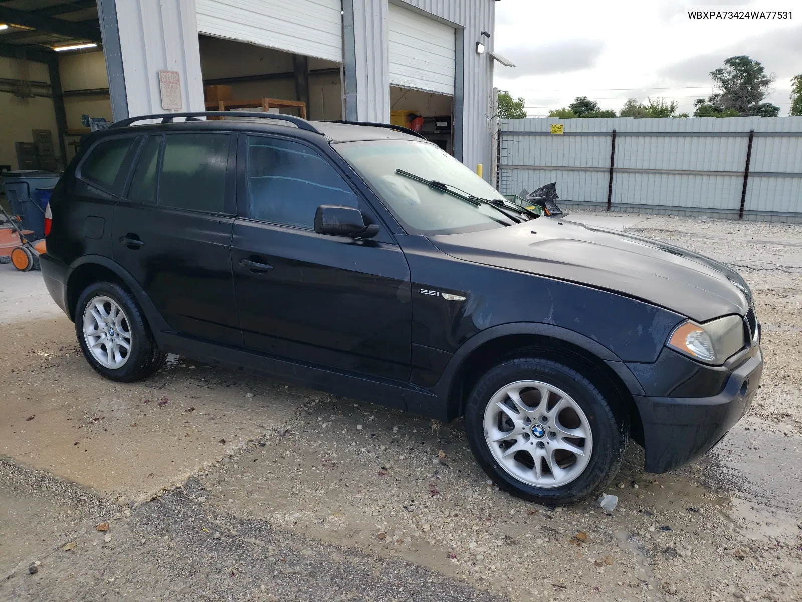 2004 BMW X3 2.5I VIN: WBXPA73424WA77531 Lot: 64273924