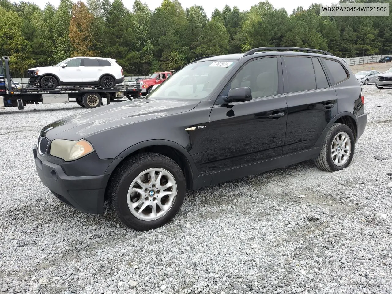 WBXPA73454WB21506 2004 BMW X3 2.5I