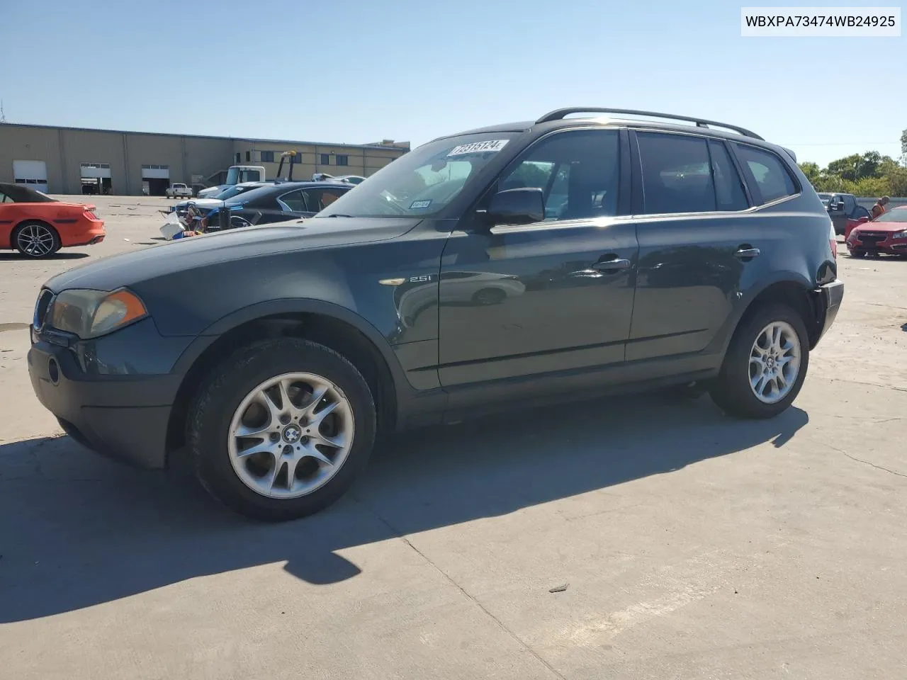 WBXPA73474WB24925 2004 BMW X3 2.5I