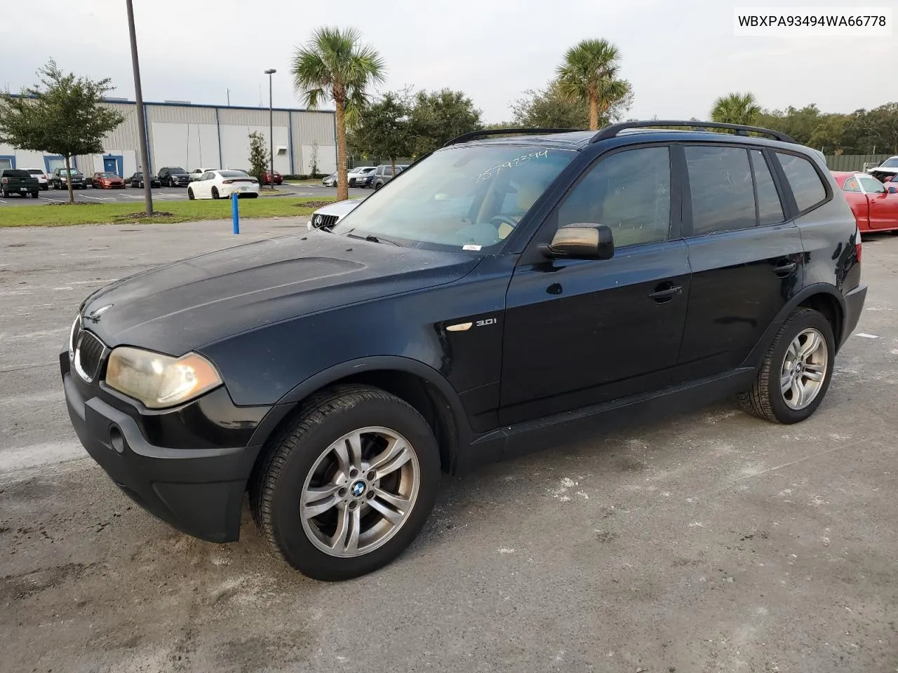 2004 BMW X3 3.0I VIN: WBXPA93494WA66778 Lot: 75797394