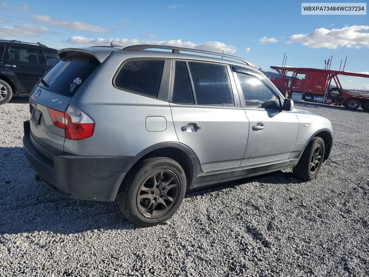 2004 BMW X3 2.5I VIN: WBXPA73484WC37234 Lot: 80484584