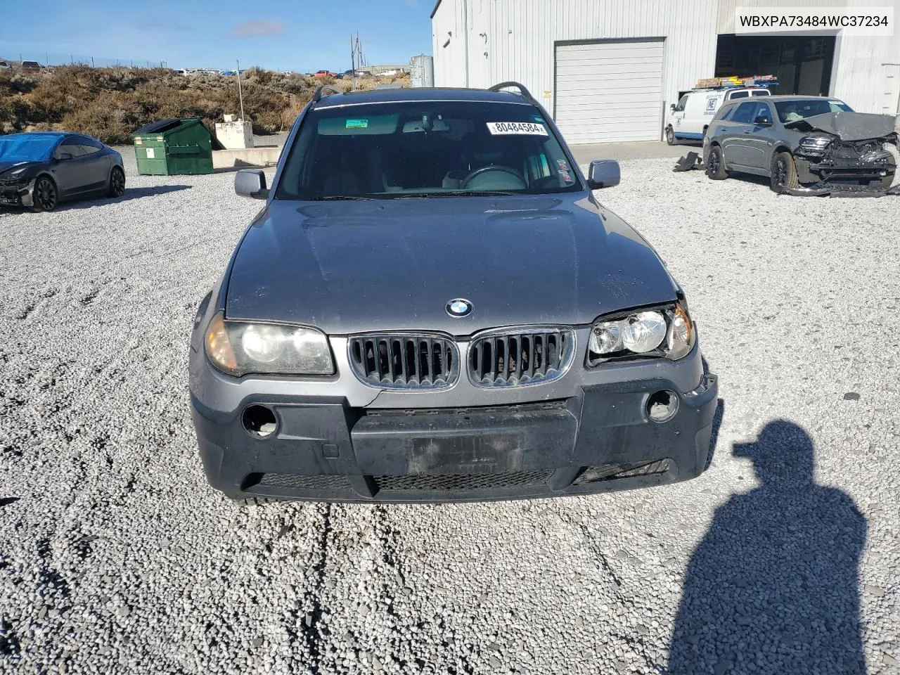 2004 BMW X3 2.5I VIN: WBXPA73484WC37234 Lot: 80484584