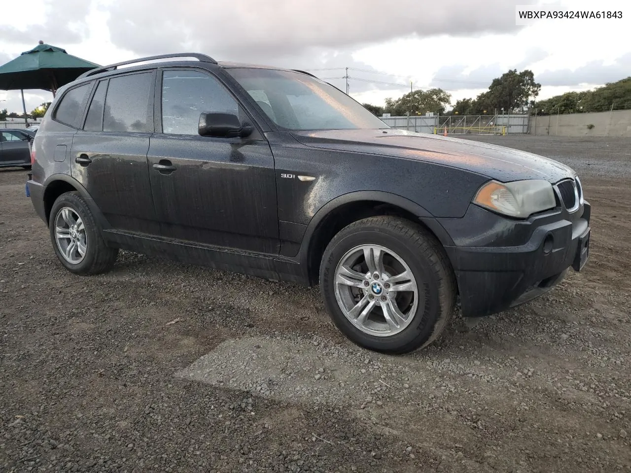 2004 BMW X3 3.0I VIN: WBXPA93424WA61843 Lot: 80758444