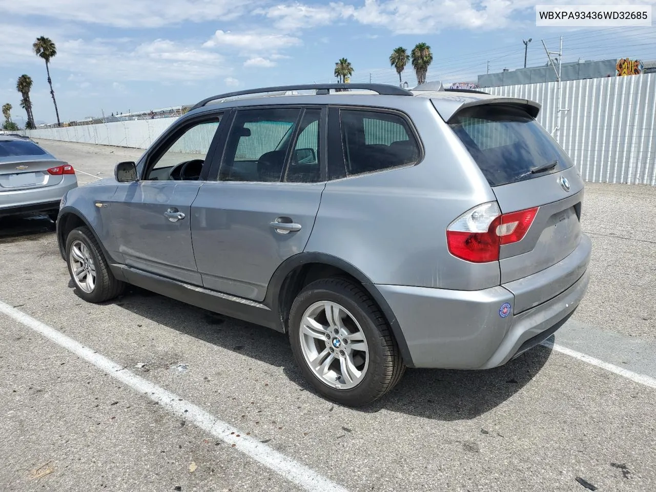 2006 BMW X3 3.0I VIN: WBXPA93436WD32685 Lot: 63652964