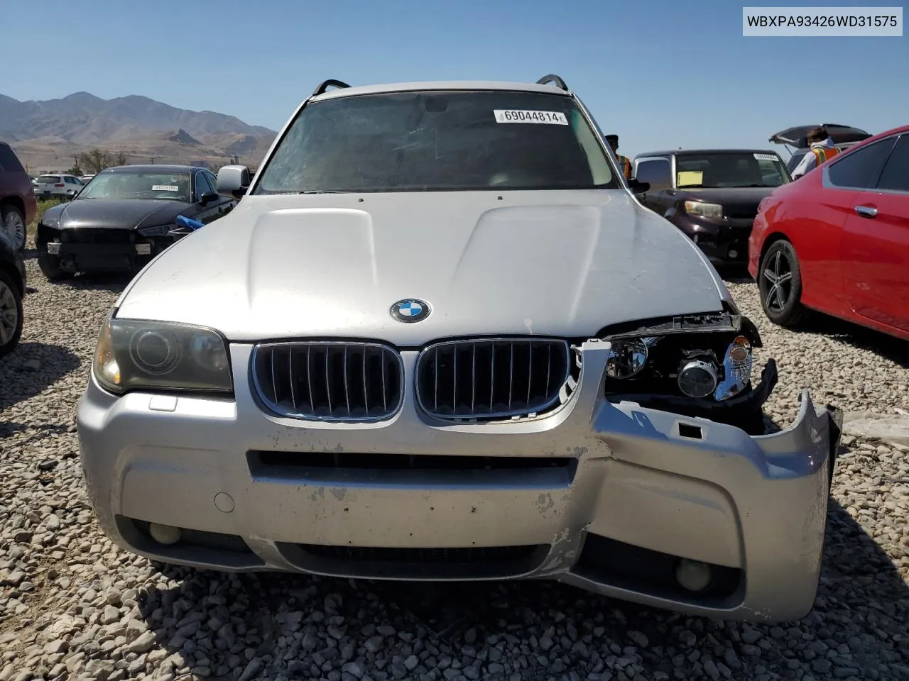 WBXPA93426WD31575 2006 BMW X3 3.0I