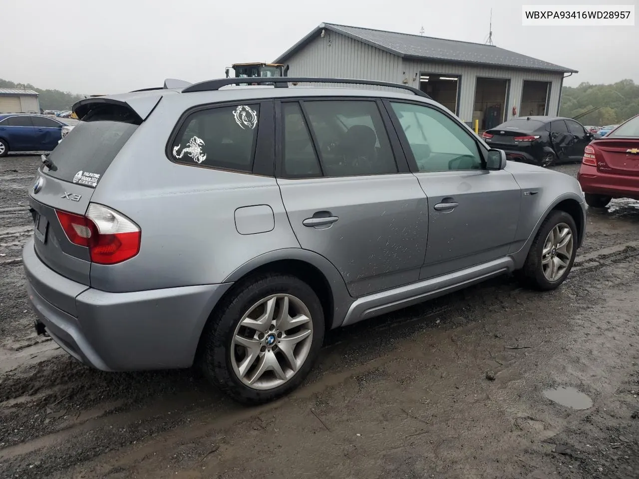 2006 BMW X3 3.0I VIN: WBXPA93416WD28957 Lot: 72777224