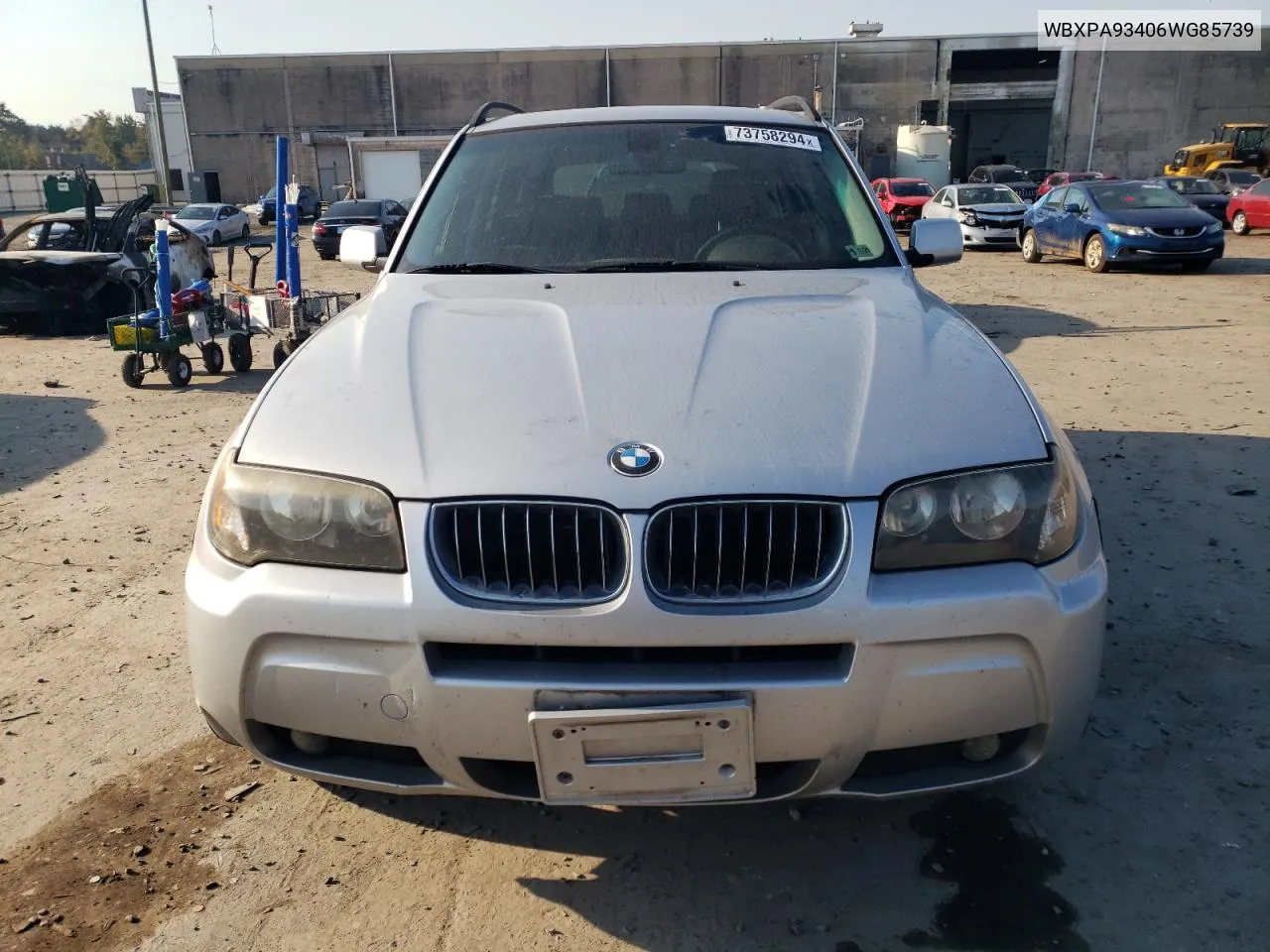 WBXPA93406WG85739 2006 BMW X3 3.0I