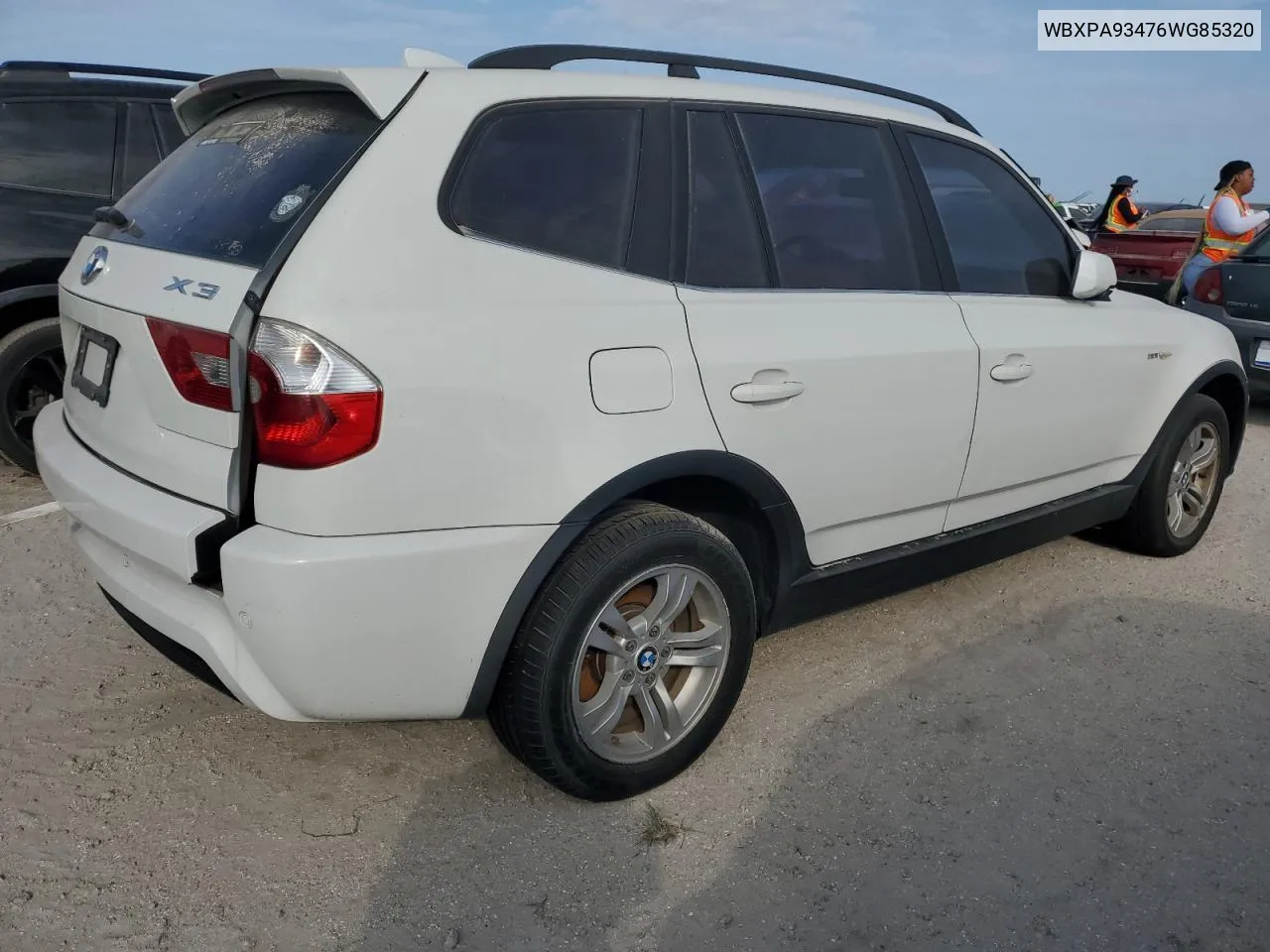 WBXPA93476WG85320 2006 BMW X3 3.0I